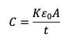 How are Dielectric Constant and Capacitance related?