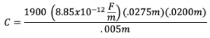 How are Dielectric Constant and Capacitance related?