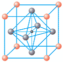 a drawing of a cubic structure of a chemical compound